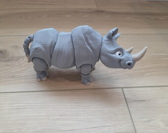 Realistic rhino flexi - Articulated rhinocerous Figure