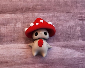 3d printed mushroom pixie - articulated redcap pixie fidget