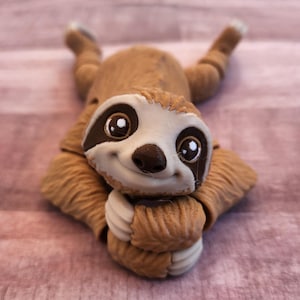 Sloth flexi - Articulated sloth Fidget with tree