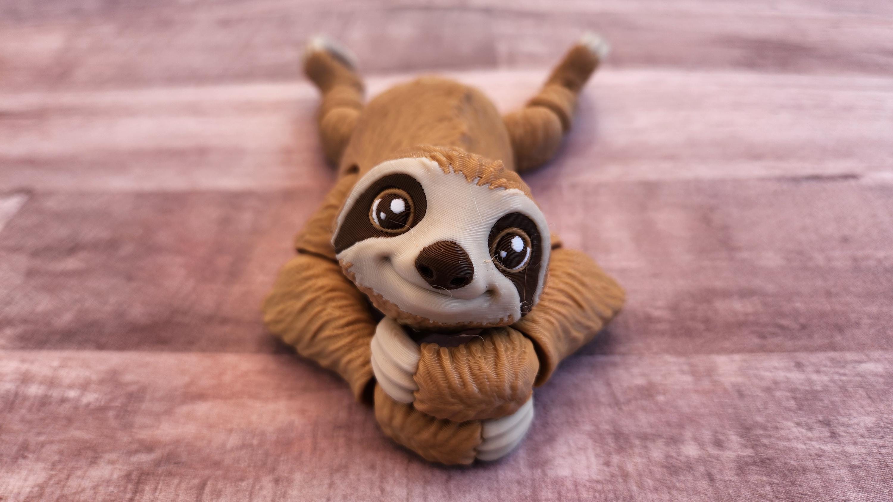 Sloth flexi - Articulated sloth Fidget with tree