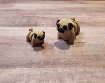 3D Printed Articulated Pug – Flexi Puppy Fidget