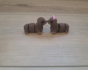 Articulated dachshund fidget - mini flexi dog