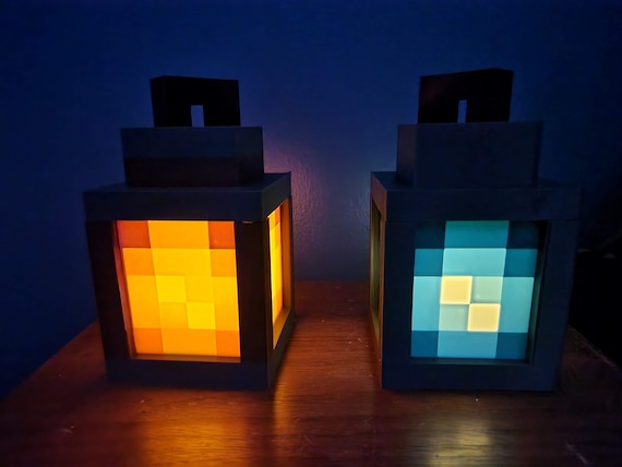 Gaming Lantern - Minecraft inspired gamer gift and night light decor