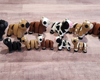Baby Cow - Articulated Flexi Cow Fidget