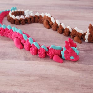 Flexi Kaida Dragon: Articulated Fidget, Custom Colors