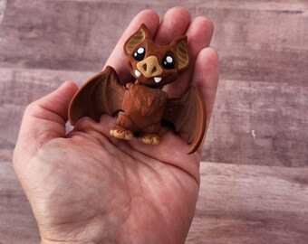 Articulated Vampire Bat Fidget Toy: Halloween Decor