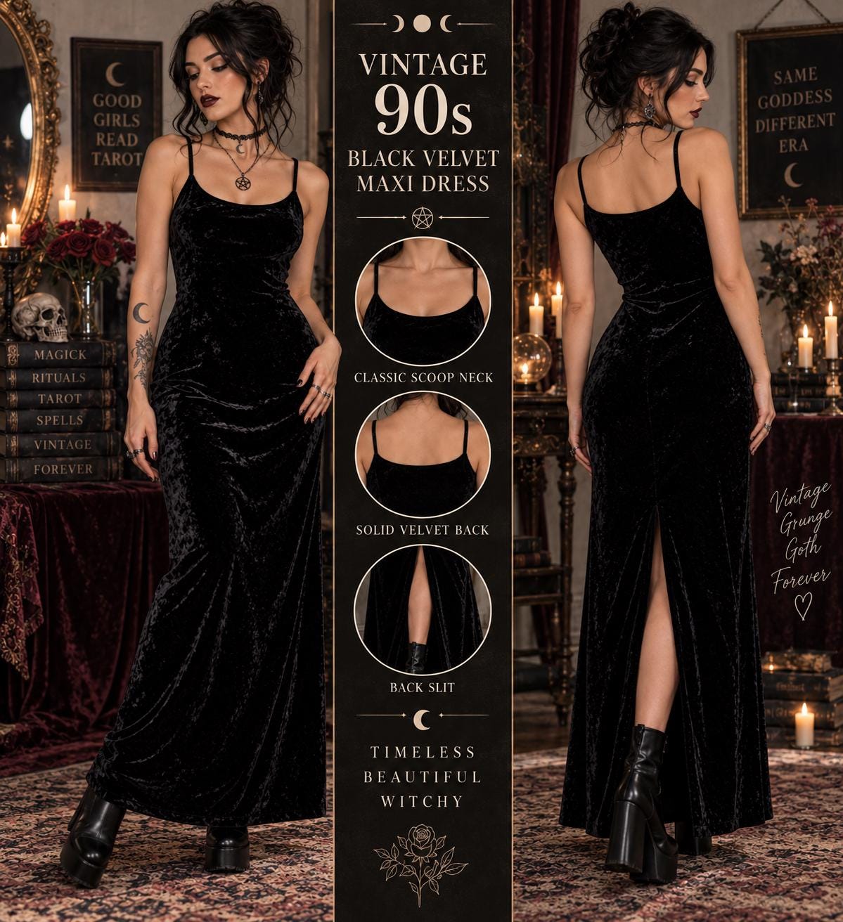 90s Grunge Maxi Dress