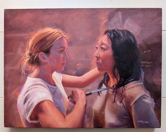 Killing eve, oil painting PRINT