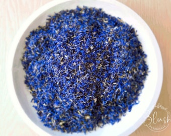 Blue Cornflower Petals, Dried flowers, Craft, Natural Biodegradable Confetti, Herbal, Soap, Aromatherapy, Bulk.