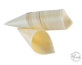 10 x Medium Bamboo Confetti Cones, Wedding Confetti Cones, disposable, Eco friendly, biodegradable, party gifts, crafting, bulk lot.