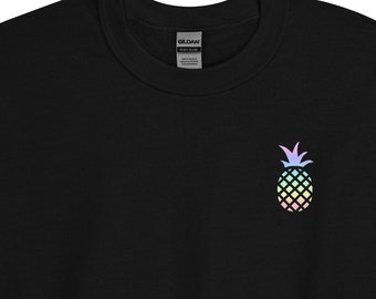 Sudadera de piña, linda sudadera de piña, sudaderas de verano, cuello redondo de piña