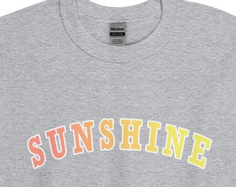 Sudadera Sunshine, Sudadera de verano, Cuello redondo de verano, Cuello redondo Sunshine, Sudaderas lindas, Sudaderas de moda
