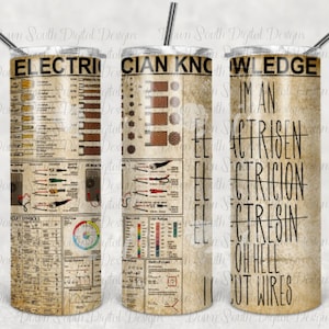 Electronic Knowledge Sublimation 20 oz. Tumbler Design
