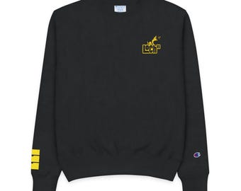 Loch11 Creative Services Branded Crew Neck Champion Embroidered Sweatshirt
