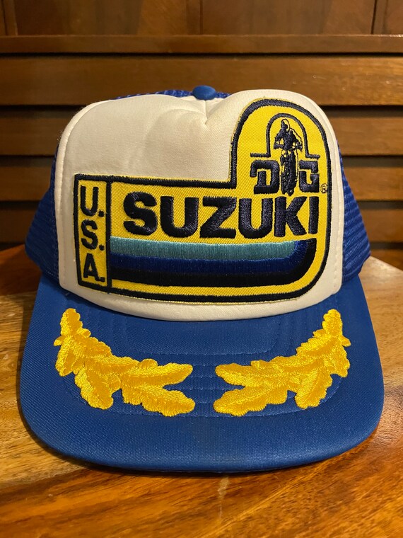 Vintage suzuki trucker hat Gem
