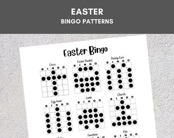 Bingo Patterns | Easter Bingo | Printable Bingo Games | Bingo Game Patterns | Bingo Theme | Bingo Tournament | Bingo Pictures | Bingo