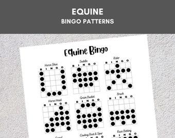Bingo Muster | Pferde Bingo | Druckbare Bingo Spiele | Bingo Spiel Anleitungen | Bingo-Thema | Bingo Turnier | Bingo Bilder | Bingo