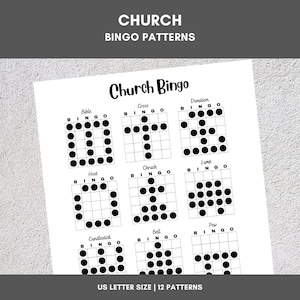Padrões de bingo | Bingo da Igreja | Jogos de bingo para impressão | Padrões de jogos de bingo | Tema Bingo | Torneio de Bingo | Imagens de bingo | Bingo