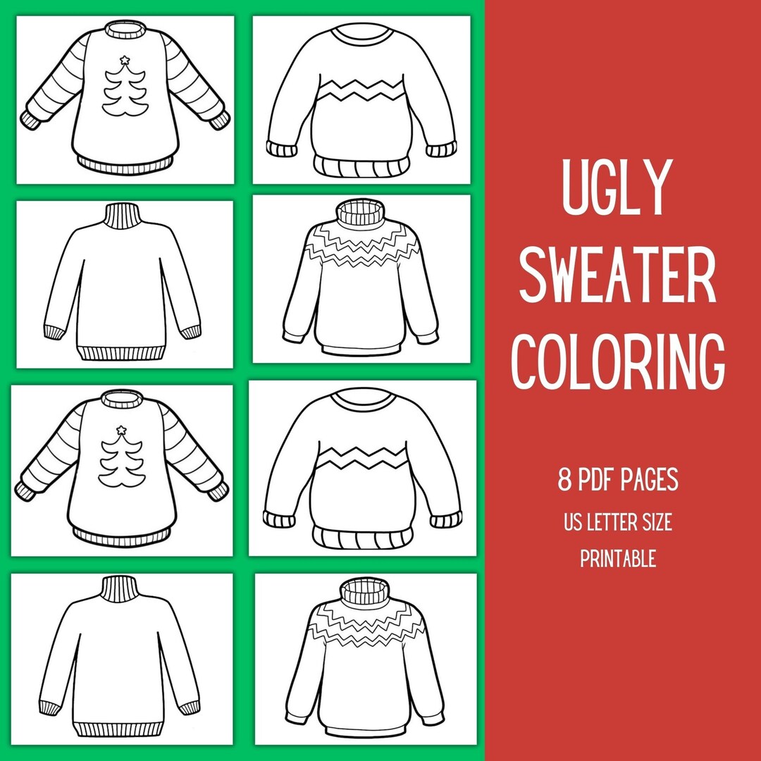 Ugly sweater template free sale