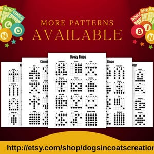 Printable Bingo Patterns | St. Patrick's Bingo | 12 Fun Patterns | Party, Event, Classroom, Fundraiser, Family, Tournament, Game Board image 11