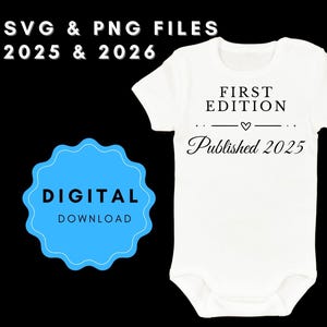 Eerste editie 2025/2026 SVG PNG - DIY Crafting Cut-bestand (digitale download)