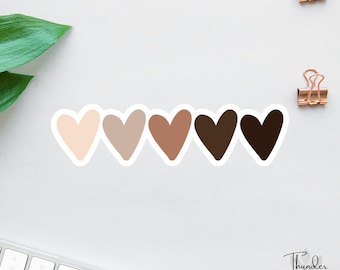 Heart Shades Sticker, Diversity Sticker, Anxiety Sticker, Water Bottle Sticker, Laptop Decal, Be Kind, Kindle Sticker, Teacher Sticker