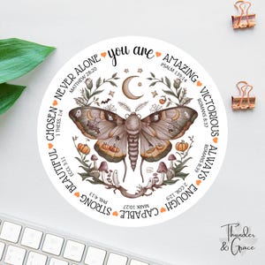Sticker You Are, affirmatiestickers, herfstvlinder, laptopsticker, bijbelstickerpakket, bijbelverzen, Thanksgiving, christelijk cadeau