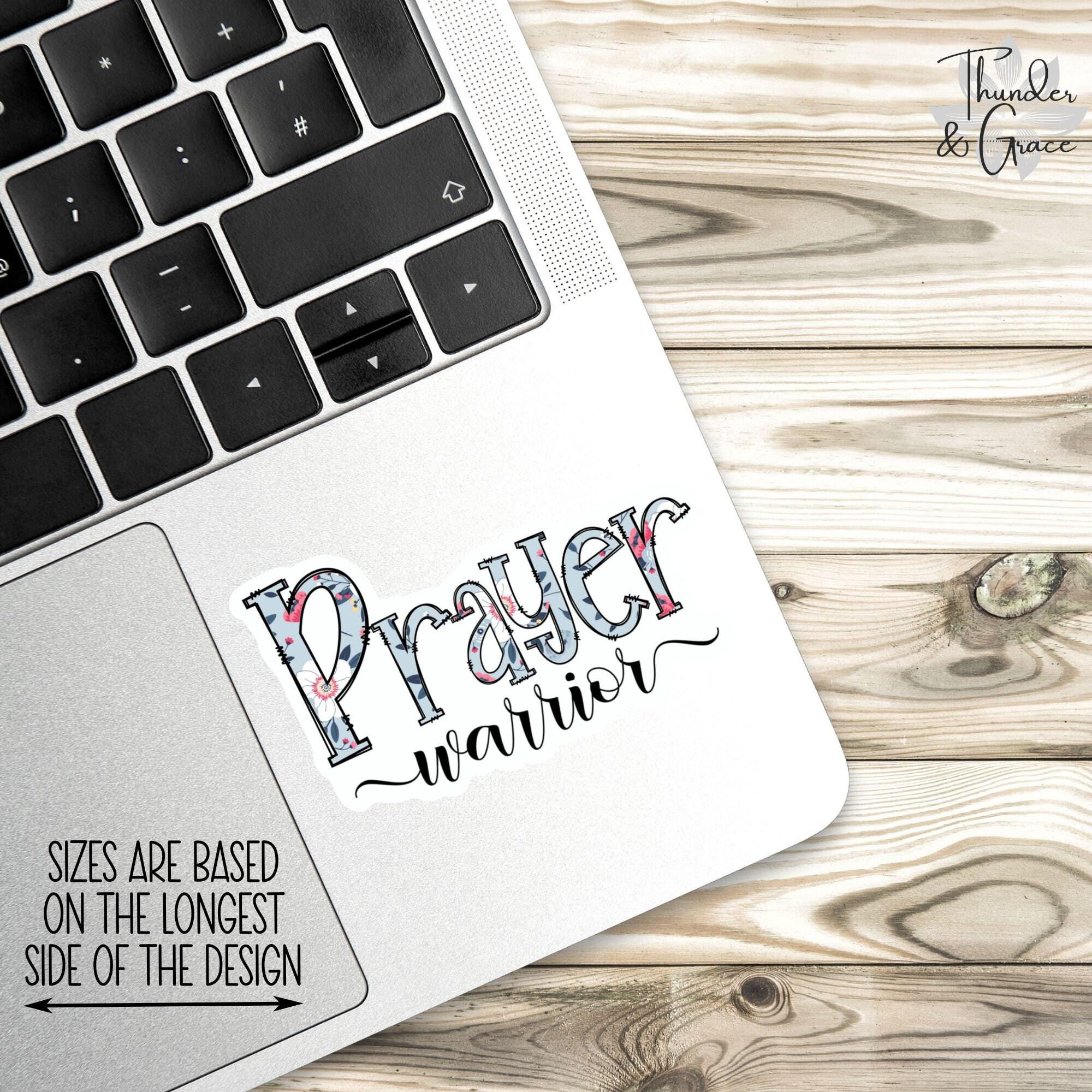 Prayer Warrior Sticker, Bible Sticker Pack, Faith Stickers, Religious ...