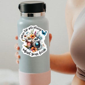 When Life Gets Blurry Sticker, Affirmation Sticker, Clear Laptop ...