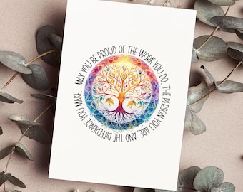 May You Be Proud Of The Work You Do Card, Future Nurses, Tree Of Life, Graduation Card, Best Friend, Mother's Day Card, Words of Affirmation