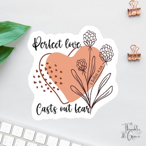 Adesivi di Gesù, Adesivi di Amore Perfetto, Adesivi Boho per Laptop, Adesivi Cristiani, Adesivi di Dio, Adesivi Versetti della Bibbia, Adesivi di Fede, Adesivi Cattolici