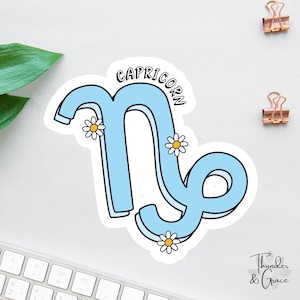 Sticker Steenbok, retro dierenriem sticker, Kindle Addict sticker, stickers voor tablets, boekenliefhebber cadeau, boekenliefhebber sticker, astrologie minnaar cadeau