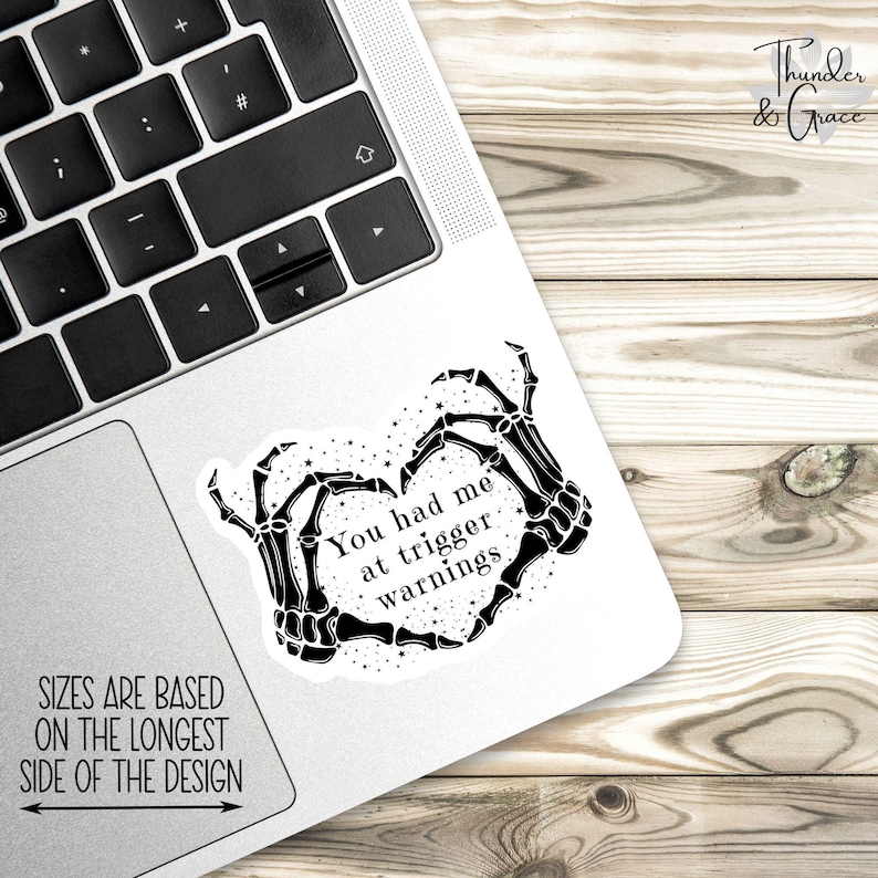 Pegatina de "Libros", Advertencias de activación, Pegatina de ansiedad, Lector de novelas románticas oscuras, Pegatina de obscenidades, Regalos para lectores, Pegatina divertida para Kindle imagen 2