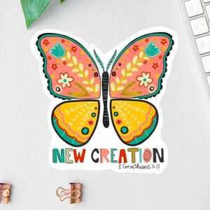 Christianity Sticker, I Have Been Made New, Affirmation Stickers, Laptop Sticker, Bible Sticker Pack, Bible Journal Decals, Youth Group