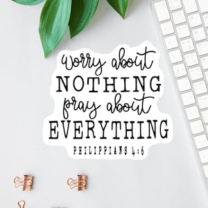 Beten über alles Aufkleber, christliche Aufkleber, Laptop Aufkleber, Wasserflaschenetikett, Bibel Sticker Pack, Bibel Journal Abziehbilder, Auto Aufkleber