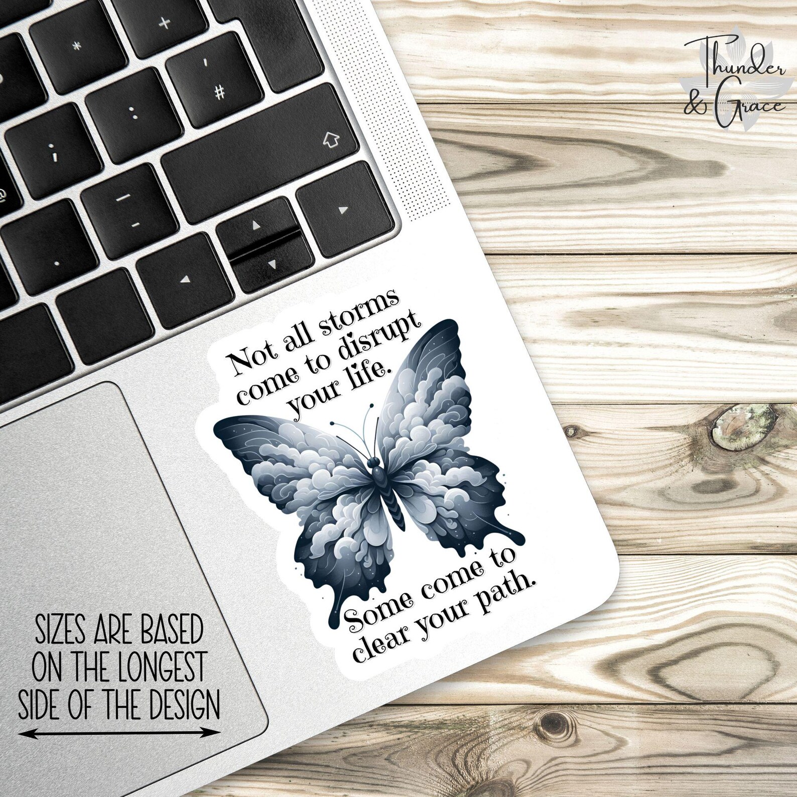 Not Coming Sticker Not All Storms Come to Disrupt Your Life Sticker, Affirmation Sticker ...