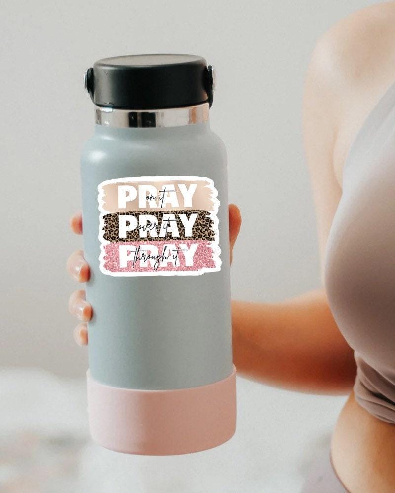 Pray on It Sticker, Bible Sticker Pack, Faith Stickers, Religious Decal ...