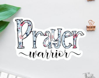 Bönekrigare-klistermärke, Bibelklistermärkespaket, Troklistermärken, Religiös dekal, Be, Tillit, Vänta-klistermärke, Kristen etikett, Skriftmagneter