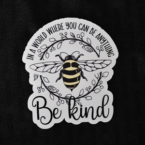 Be Kind Stickers | Boho Laptop Sticker | Inspirational Water Bottle Label | Affirmation Sticker Pack | Kindness Matters Sticker | Uplifting