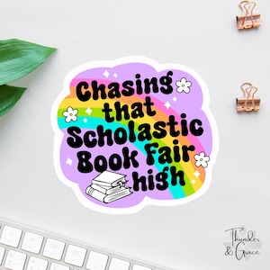 Book Fair Sticker, Book Lover Sticker, Bookish Sticker, Laptop Decal, Booktok Sticker, Bookstagram, Kindle Sticker, Librarian Sticker