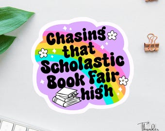 Book Fair Sticker, Book Lover Sticker, Bookish Sticker, Laptop Decal, Booktok Sticker, Bookstagram, Kindle Sticker, Librarian Sticker