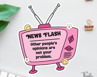 Kindle Sticker, Sarcastic Sticker, Anxiety Sticker, Retro Decal, Laptop Decal, Mental Health Sticker, Therapy Sticker, Funny Kindle Sticker