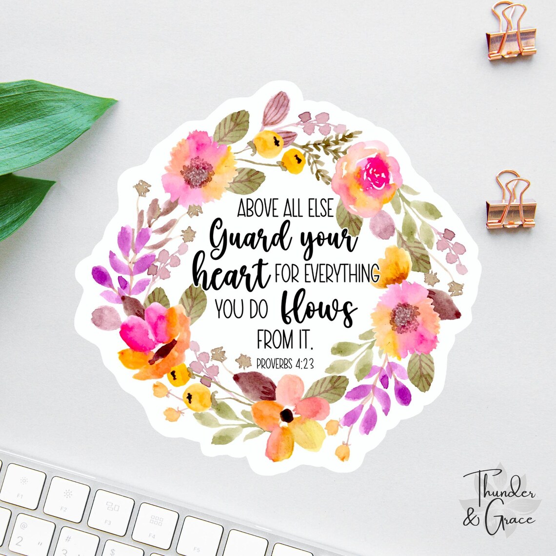 Above All Else Sticker, Bible Sticker Pack, Faith Stickers, Religious ...