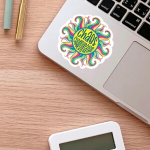 Chaos Coordinator Sticker, Rainbow Sunshine Magnet, Funny Boss Gift, Laptop Decal, Teacher Tumbler Sticker, Water Bottle Sticker, Car Decal image 3
