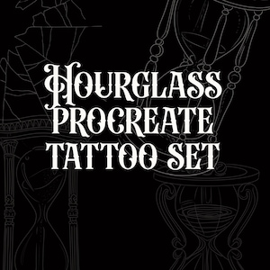 Hourglass Procreate Tattoo brushes