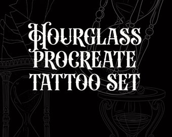 Hourglass Procreate Tattoo brushes