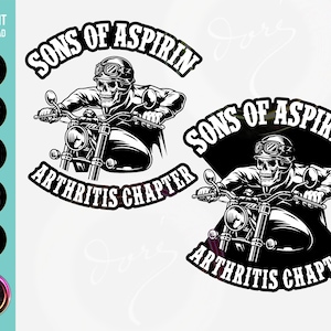 Sons of Motorcycle Bikers Club T-shirt PNG SVG for Cricut Printable Art Sublimation Design Graphics. 2 Pack for Shirt, Hoodie, Mug, Stickers