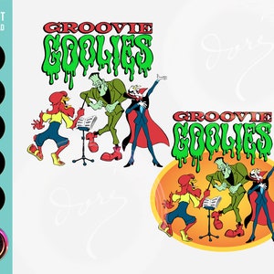 Classic Retro Groovie Goolies Archie Cartoon PNG SVG for Cricut Printable Art. Sublimation Design Graphics. For Shirt, Hoodie, Mug & Sticker