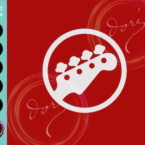 Bass Logo from Scott Pilgrim, T-shirt PNG SVG Printable Art for Cricut, Sublimation Graphics for Shirt, Hoodie, Mugs, Stickers and more!