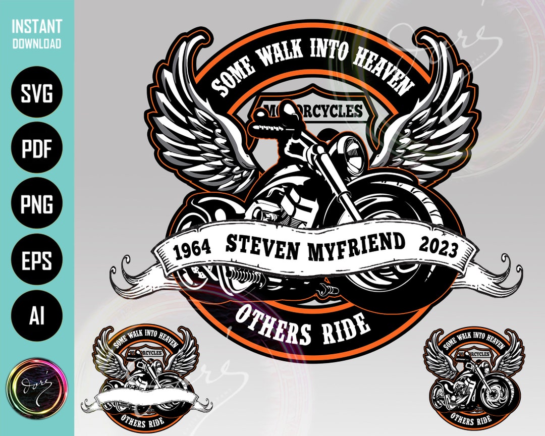 Motorcycle Bikers Memorial T-shirt PNG SVG for DIY